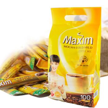 韩国原装进口麦馨maxim咖啡100袋\/12g*100条
