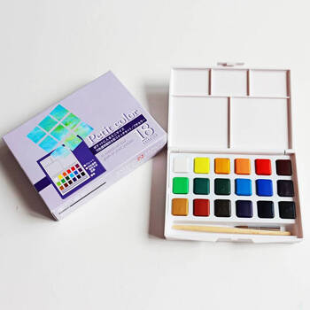 樱花透明固体水彩颜料 泰伦斯固形水彩 写生水