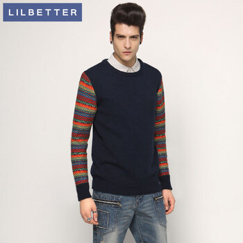 lilbetter男士毛衣冬装新品韩版修身男装外套针织
