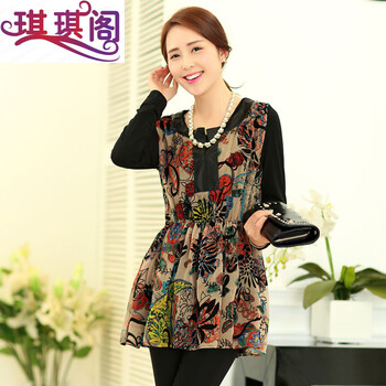 琪琪阁正品蕾丝衫2014新款春季女装长袖打底衫女