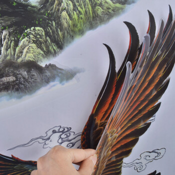 盛宝3D立体墙贴饰风景 墙贴纸客厅床头 电视可移除贴纸贴壁画 大展宏图 C05大展宏图 60*90cm
