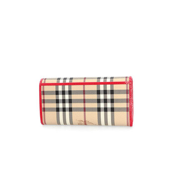 <em>BURBERRY</em> <em>巴宝莉</em> <em>女士</em>红色图案长款<em>钱包</em> 39
