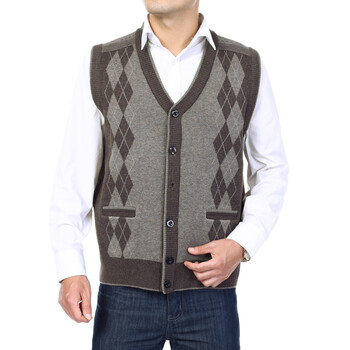 hanris瀚瑞 2013冬季<em>男羊毛马甲</em>男士鸡心领毛