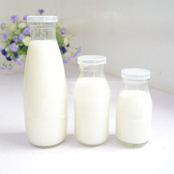 无铅玻璃牛奶瓶 酸奶瓶 奶吧专用瓶 果汁储存密