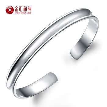 三八妇女节送母亲的礼物海纳珠宝S999千足银手镯