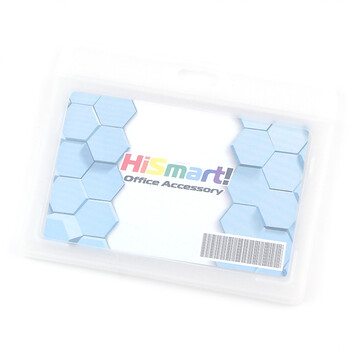 HiSmart 创意翻盖设计 胸牌IC门禁证卡套工作证