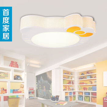 首度led吸顶灯儿童灯卧室灯具现代简约灯饰儿童房灯kT猫 凯蒂猫大号三段变光30w