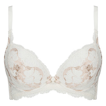 古今内衣 <em>3/4</em>薄款<em>胸罩</em>聚拢上托 蕾丝新娘<em>文胸</em>0