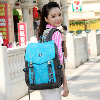 年终热卖 申派 翻盖中学生书包女大学生双肩包