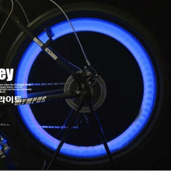 防水柳叶灯风火轮车轮辐条灯山地车装备配件自