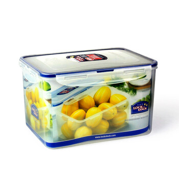 
                                        乐扣乐扣（LOCK&LOCK） 塑料保鲜盒长方形饭盒HPL827便当盒4.5L食物收纳盒                
