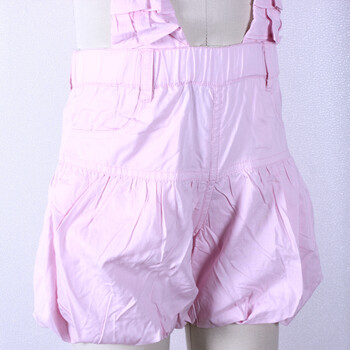 A100童装 女童夏装<em>短裤</em>儿童中大童纯棉<em>背带灯</em>