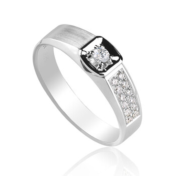 纵有风情万种我只爱你一人19分钻石情侣戒小