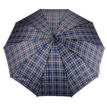 天堂伞 高密拒水自开直杆晴雨伞170E格4061深蓝色
