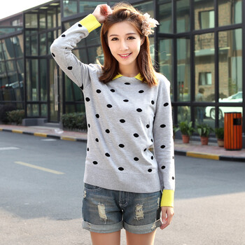 伊子凡新款春装韩版少女学生装套头百搭显瘦圆