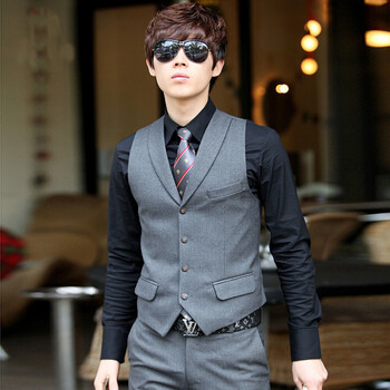 固王G&K 韩版男装修身商务正装<em>马甲</em> <em>男士</em>休闲