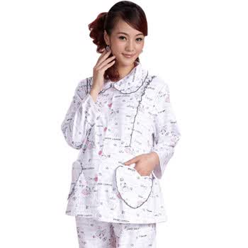 月子服 <em>孕妇睡衣</em> 时尚哺乳衣横开口喂奶衣家居