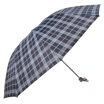 
                                                            天堂伞  三折聚酯纤维格子雨伞 防风防雨钢骨双人晴雨伞3309E格 黑色系列 格子随机                