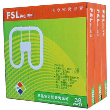 
                                        
                                        佛山照明（FSL）节能灯三基色方形管荧光灯YDW38 2D/865白光3支装                