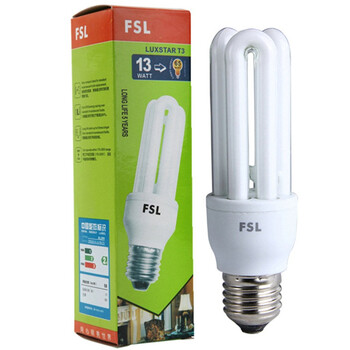 
                                        
                                        佛山照明（FSL）T3节能灯3U-13W-E27白光3支装                