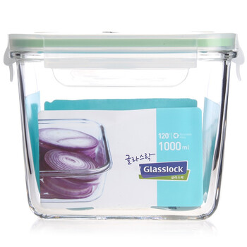 三光云彩glasslock 立式高形1000ml玻璃保鲜盒RP528
