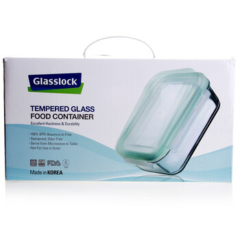 三光云彩glasslock韩国进口钢化玻璃饭盒微波炉碗保鲜盒密封便当盒 五件套/GL09-5A