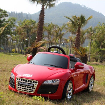 快乐年华兰奥迪R8高配双驱四轮儿童电动车童