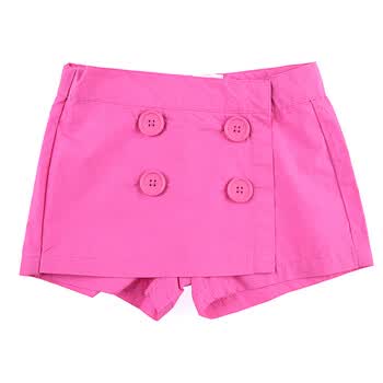 憨笔熊 2012夏装新款 宝宝服饰女婴全棉糖果色裙裤 舒适透气 30996 深粉红 18/24月