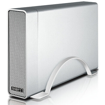 元谷 存储巴士S330 3.5寸SATA移动硬盘盒 USB3.0+eSATA 银色