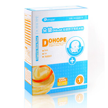 DHA+AA有机米粉适于辅食添加初期的宝宝