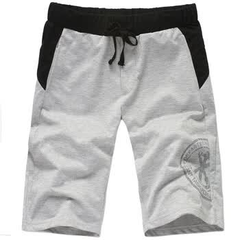 OBM2012夏装新款男士时尚休闲英伦百搭针织直筒短裤DK073 浅灰色 38