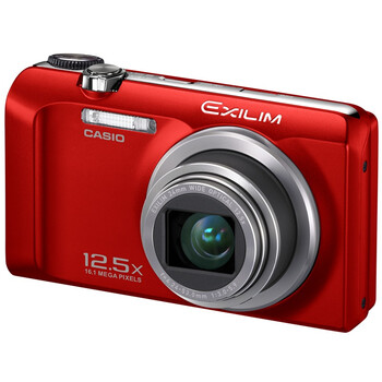 卡西欧（CASIO） EX-H35 数码相机 红色（1610万像素 3.0英寸液晶屏 12.5倍光学变焦 24mm广角）