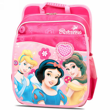 迪士尼DISNEY 白雪公主双肩包 小学生儿童书包 SP90117 玫红