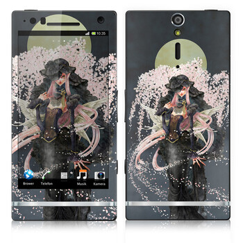 IdeaSkin 索尼 LT26i/Xperia S/Xperia Arc HD 皮肤 樱花“夜” 外壳保护套皮贴膜 BDGC061889