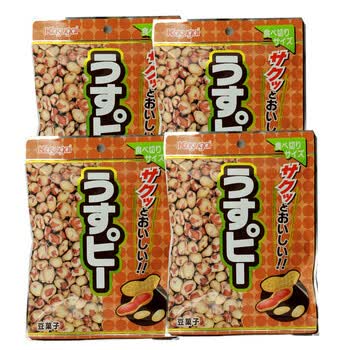日本原装进口食品 春日井 清淡脆皮花生 83g*4包 #2462