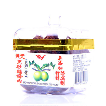 台湾进口 美元迷你盒赤砂糖梅肉 100g（25g*4盒） 共4盒