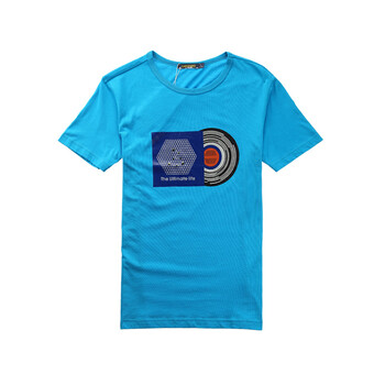 Cardanro卡丹路 男装圆领印花TEE.01111210129 冰蓝 XL