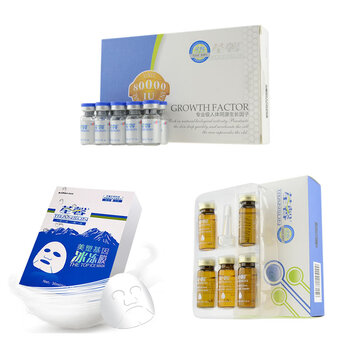 法国荃馨/TRANSUN 3盒紧肤祛皱冻干粉+3盒玻尿酸原液+3盒三层补水冰冻膜（补水祛皱）