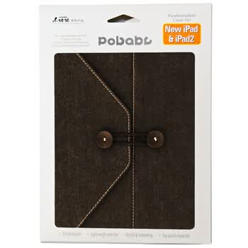 小破孩（POBABY）New ipad/ipad2 商务信封袋 《黑》适用New ipad/ipad2