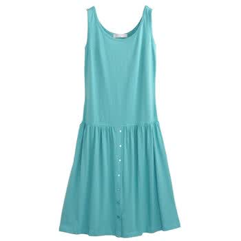 Giordano佐丹奴 裙 女舒适悠然连衣裙 01162025 蓝色 M