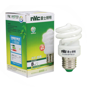雷士照明NVC 筒灯 3.5寸（开孔110mm）3135A 含8W螺旋节能灯 白光光源