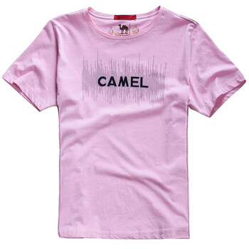 CAMEL/骆驼 2012新款春夏休闲纯棉短袖情侣装t恤男装 017305 红色 XXL