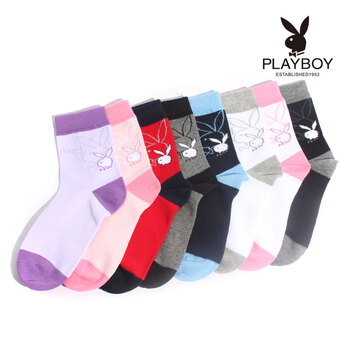 PLAYBOY 花花公子 学生女袜2245 粉色 均码