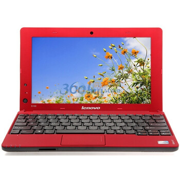 联想（Lenovo）IdeaPad S100-NFO 10.1英寸笔记本电脑（N455 2G 320G 摄像头 无线 Linux）珊瑚红
