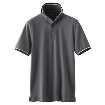 Giordano佐丹奴 Polo 男撞色边小立领修身POLO 01012001 银灰色 XL