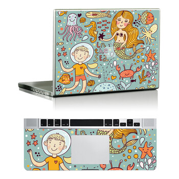 SkinAT 苹果笔记本MacBook全套保护贴膜 3M材料 海底世界 Air 13 2011款