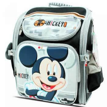 迪士尼DISNEY 2012新款米奇小学生减负书包 儿童双肩背包MB0078 黑色