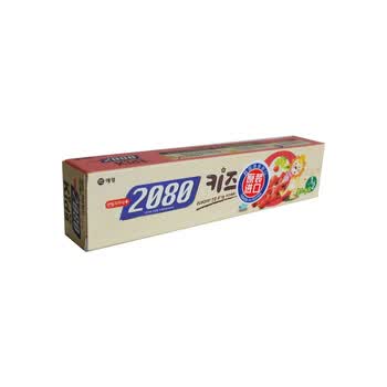 韩国爱敬2080有机农儿童牙膏树莓味