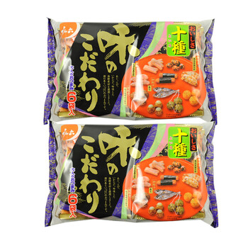 日本原装进口食品 坛六 十种米果 152g*2包 #5183