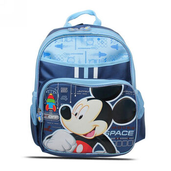 迪士尼DISNEY书包 米老鼠米奇背包 幼儿双肩包 学前班大班书包 M0427 深蓝
